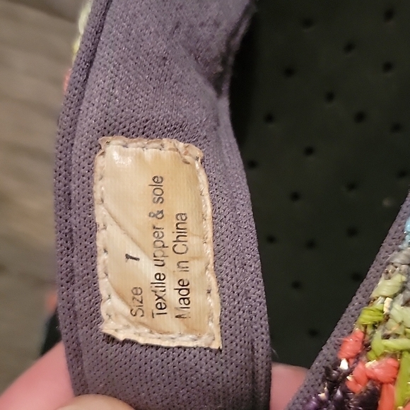 VOLATILE platform wedge flip flops rainbow bright colors Sz 7 - Picture 2 of 3